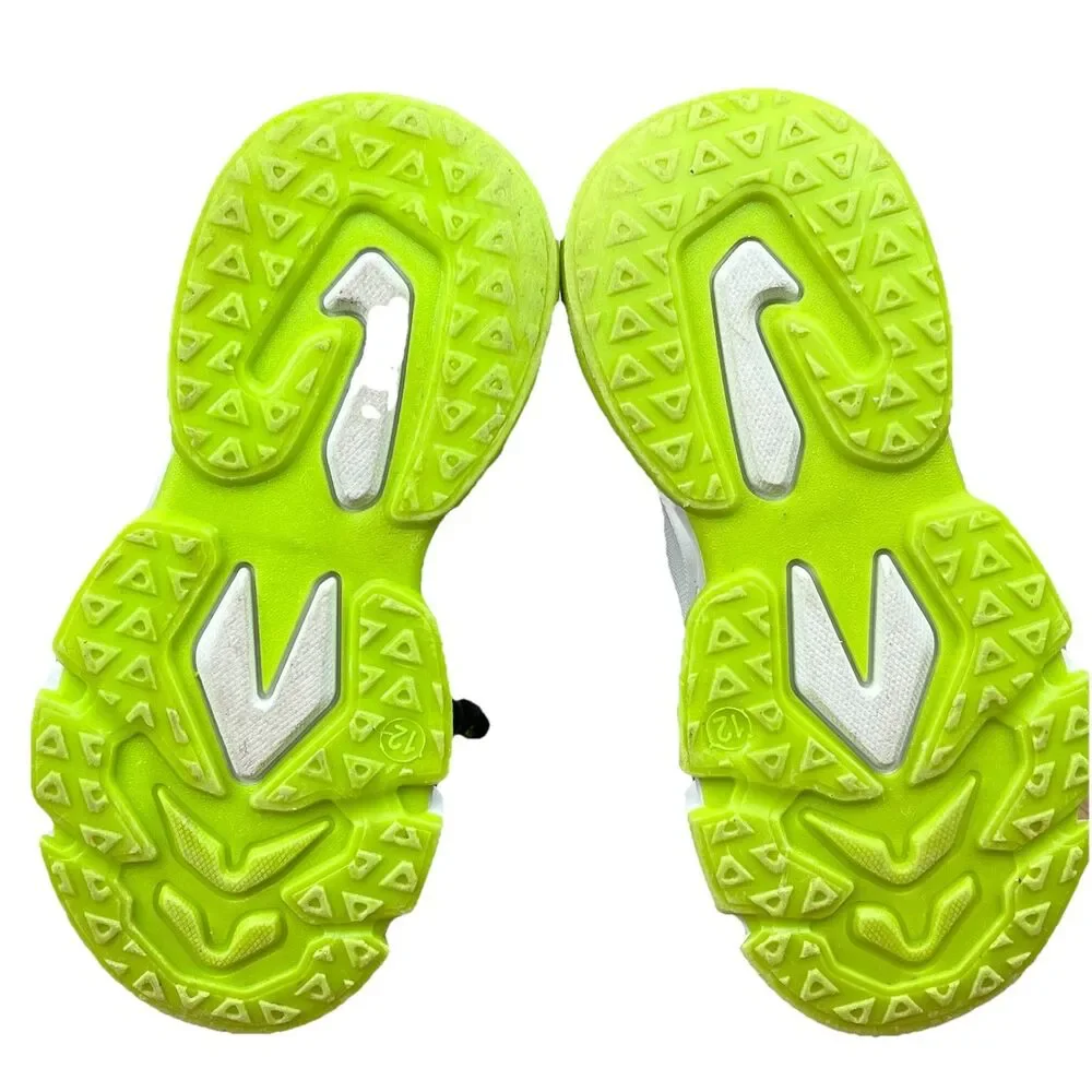 Kids Snow Boots Black Neon Green Insulated Waterproof Zip US 12 Toddler